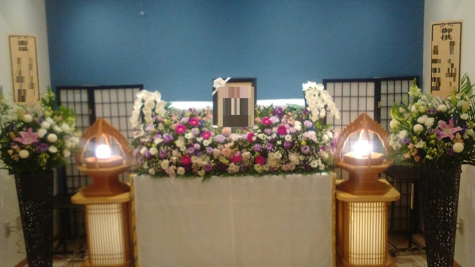 無宗教葬　お花祭壇