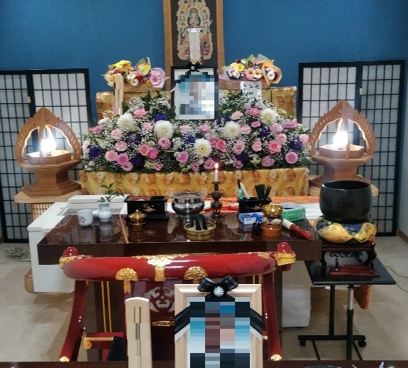 真言宗のお花祭壇